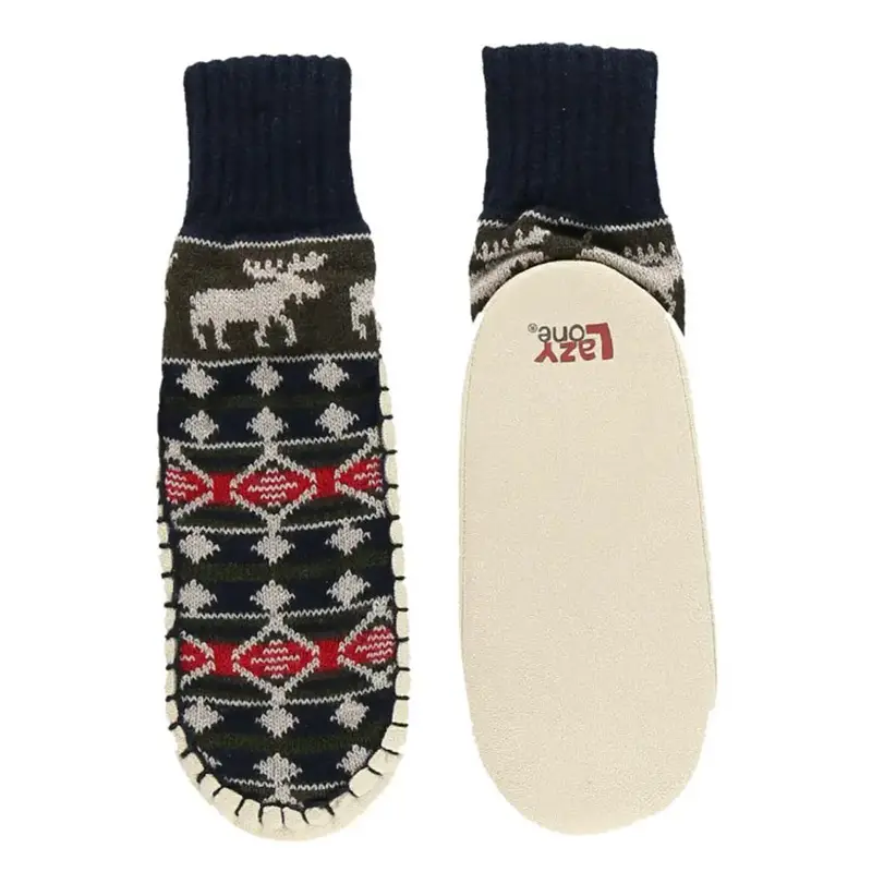 Lazy One, Diamond Fair Isle Short Mukluk Slipper