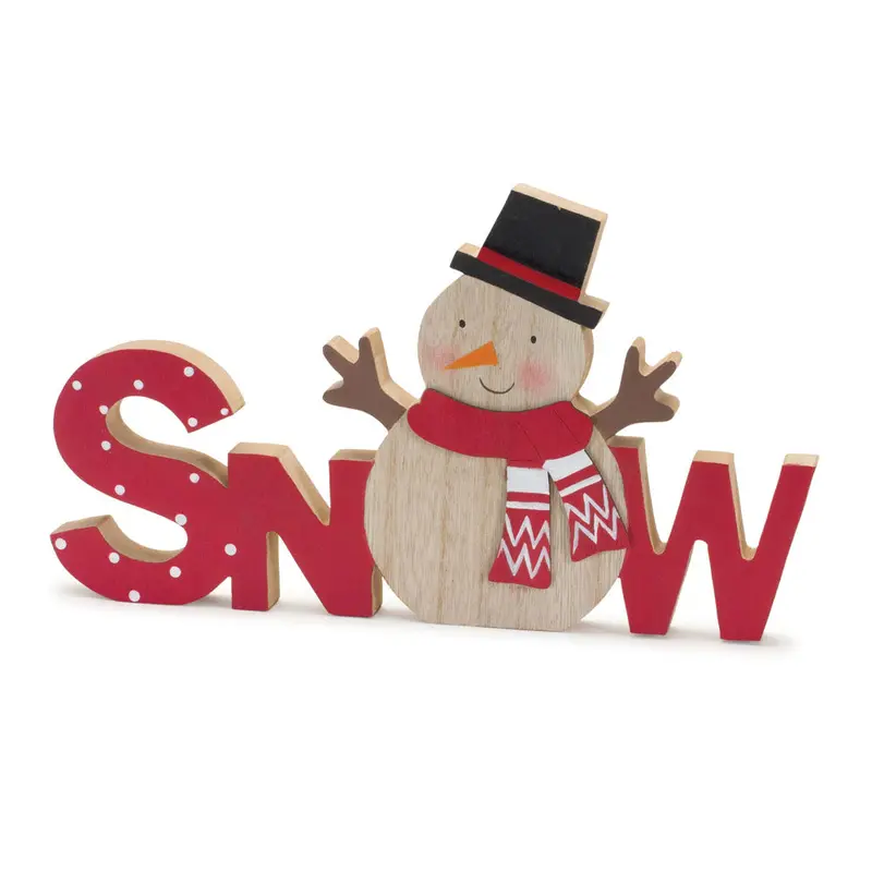 Melrose International, 6.75" Wooden Snow Sign