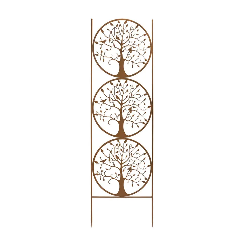 Melrose International, Triple Tree Screen, Iron, 53"