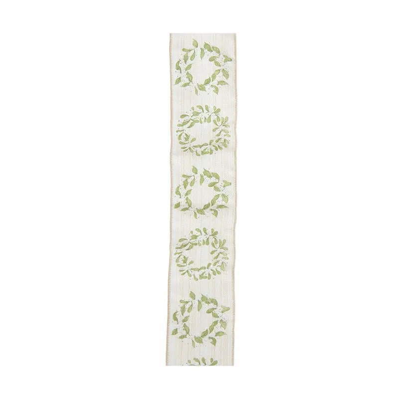 Mistletoe Wreath Design Ribbon 2.5" X 10yd
