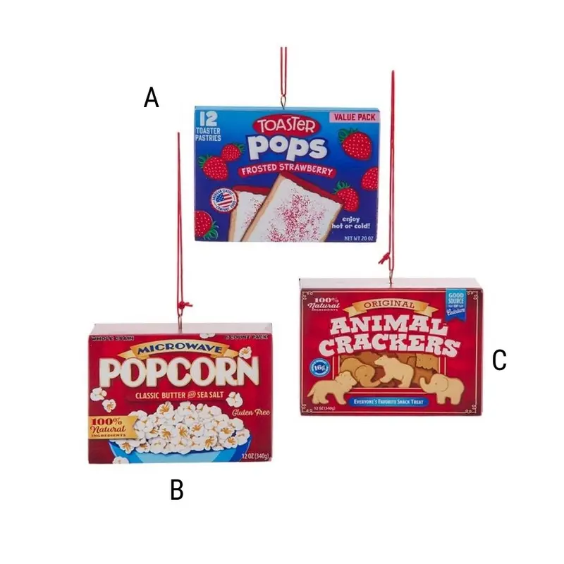 Snack Box Ornament, Assorted and Sold Separately