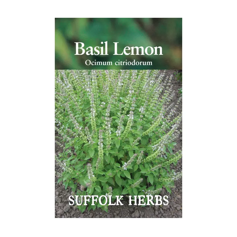 Suffolk Herbs Basil Lemon Seed