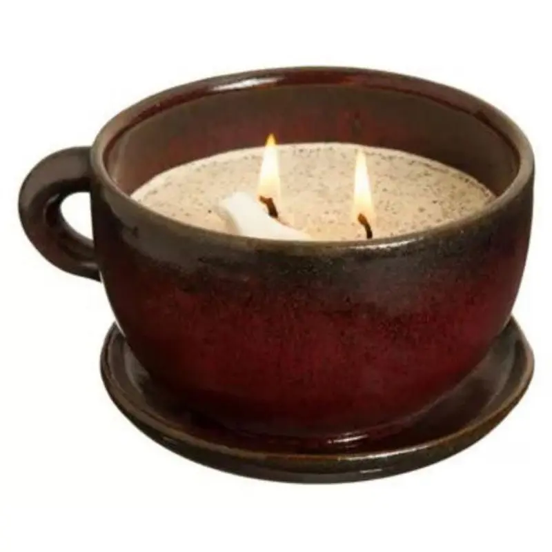 Swan Creek Candle Large Coffee Cup: Bourbon Maple Sugar (Soy Candle)