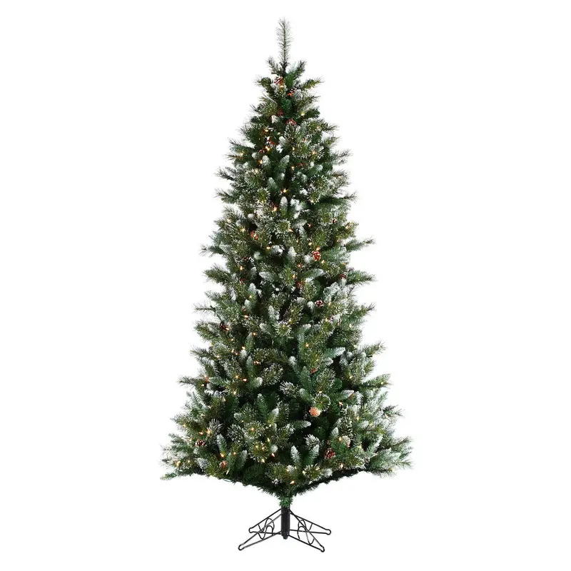 Direct Export, 6.5ft. Slim Mix Snow Pine Tree, Multicolor