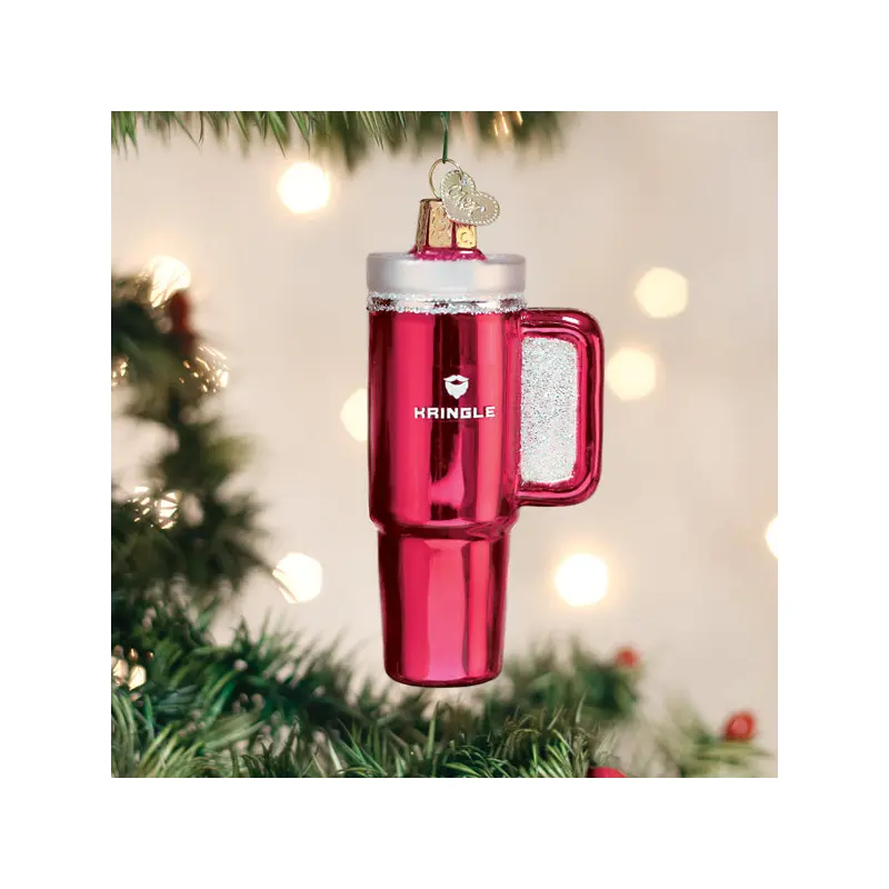 Old World, Pink Kringle Cup Ornament