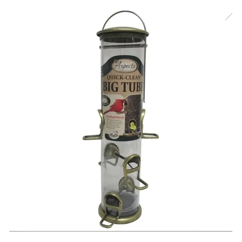 Quick-Clean Big Tube Seed Feeder, 3.5 Quart