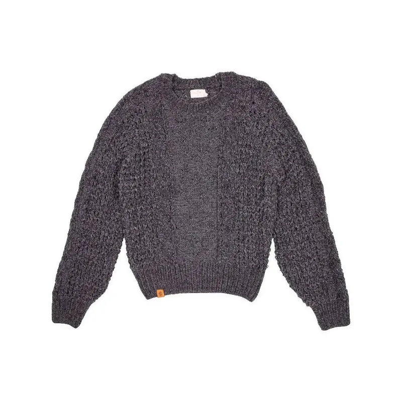 Simply Southern, Cropped Chenille Sweater, Gray