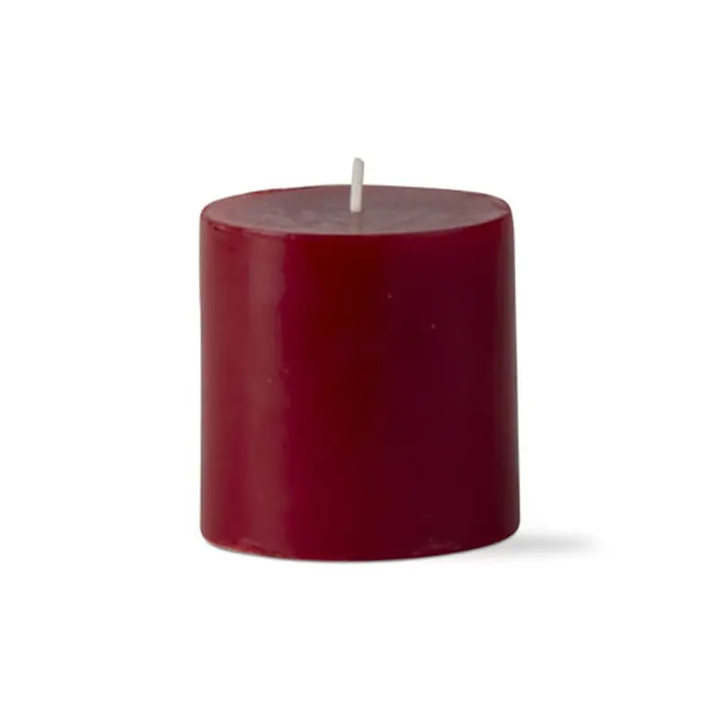 Tag Candles, Pillar Candle 3X3, Cranberry