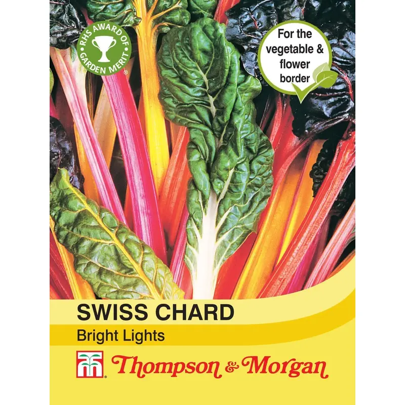 Thompson & Morgan Swiss Chard Bright Lights 80 Seed