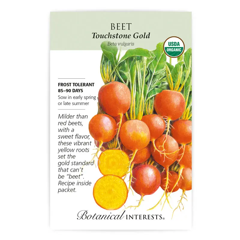 Beet, Botanical Interests Touchstone Gold Seeds Organic