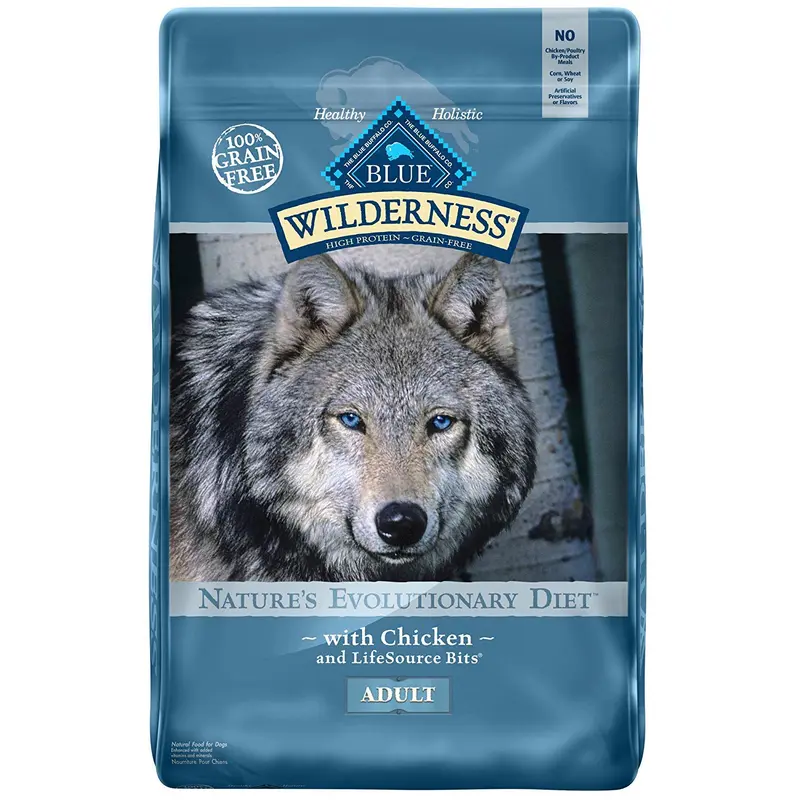 Blue Buffalo Wilderness Chicken Recipe Adult Dog Food, 24 LB