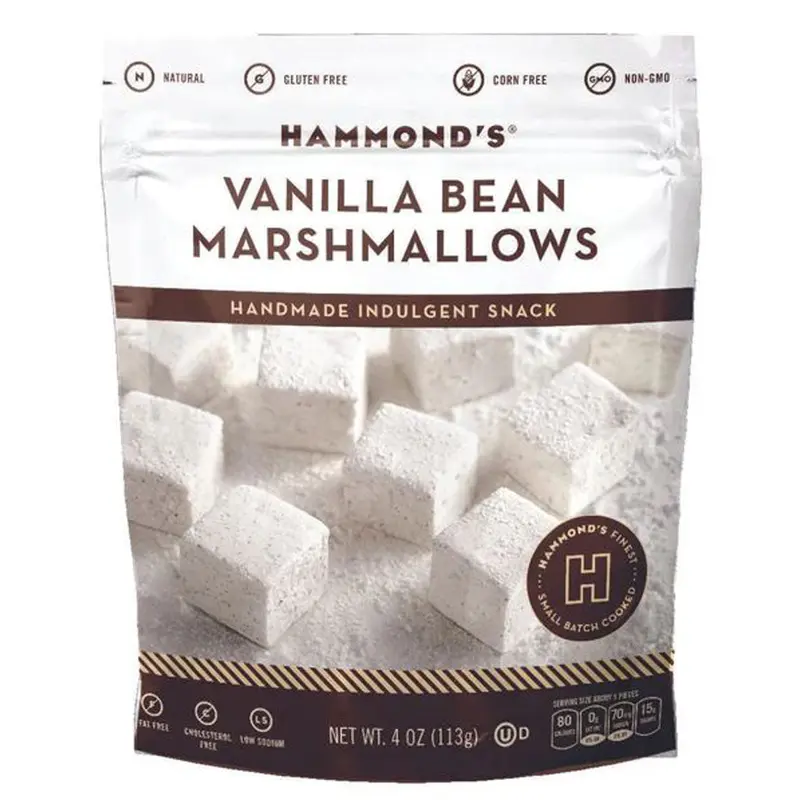 Hammond's Candies, Vanilla bean Marshmallows, 4 oz.