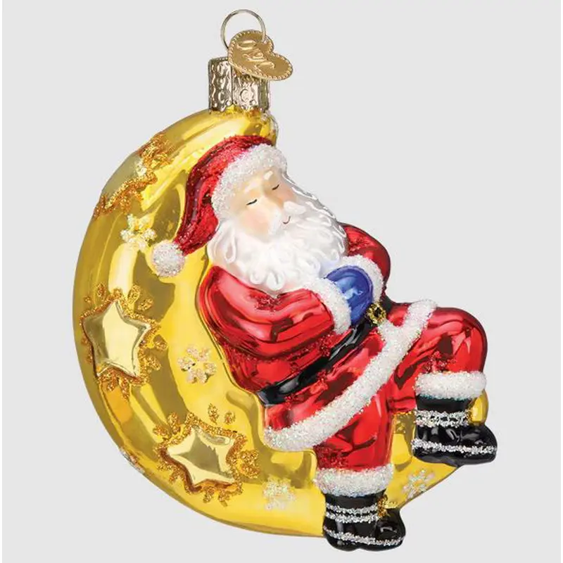 Old World, Moonlight Santa Ornament