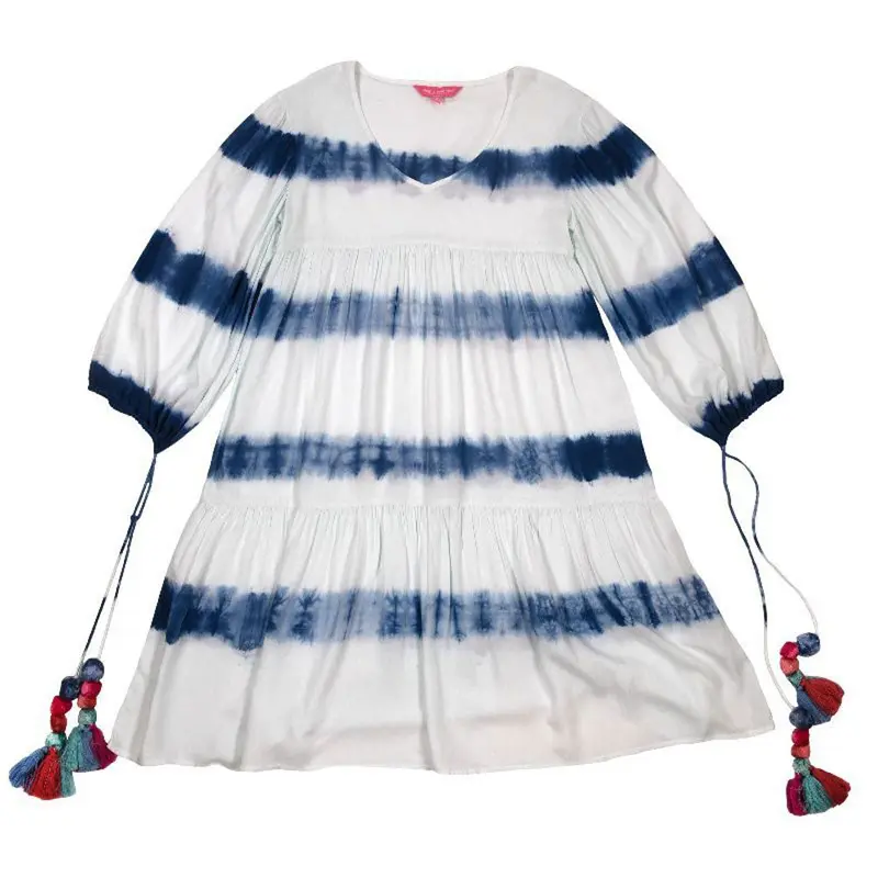 Simply Southern, Tassel Dress, Blue