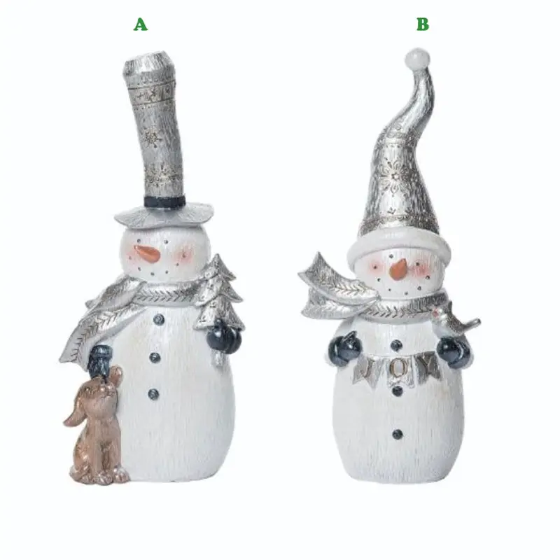 Transpac, Metallic Snowman Figure, Small, Assorted and Sold Separately