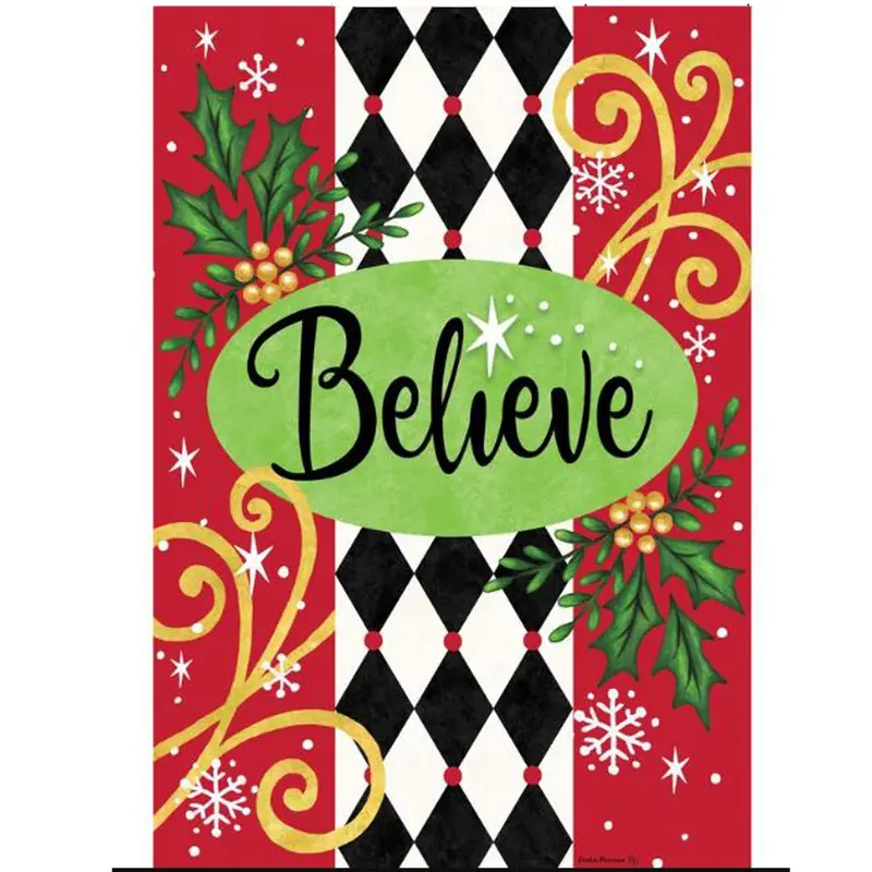 Custom Decor, Believe Flag