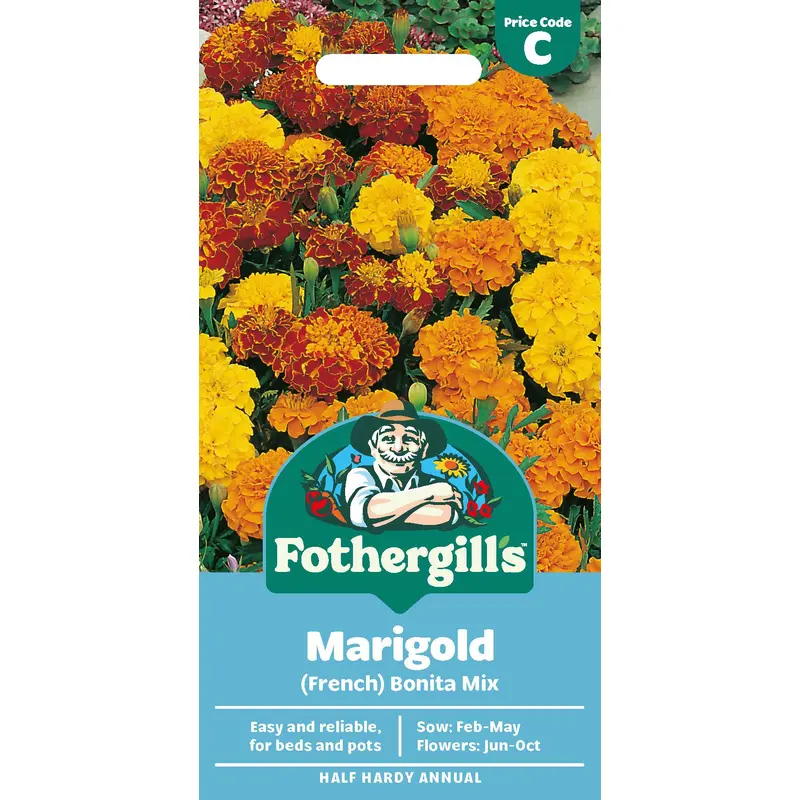 Fothergills French Marigold Bonita Mix Seeds