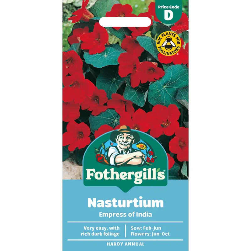 Fothergills Nasturtium Empress Of India Seeds