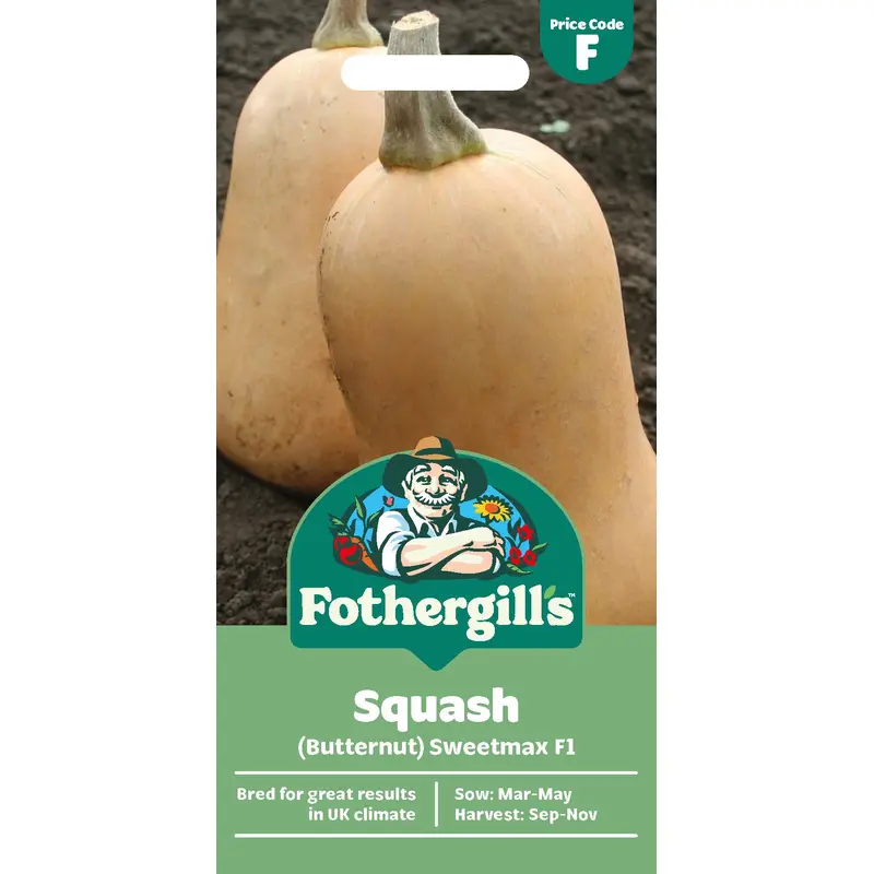Fothergills Squash (Butternut) Sweetmax F1 Seeds