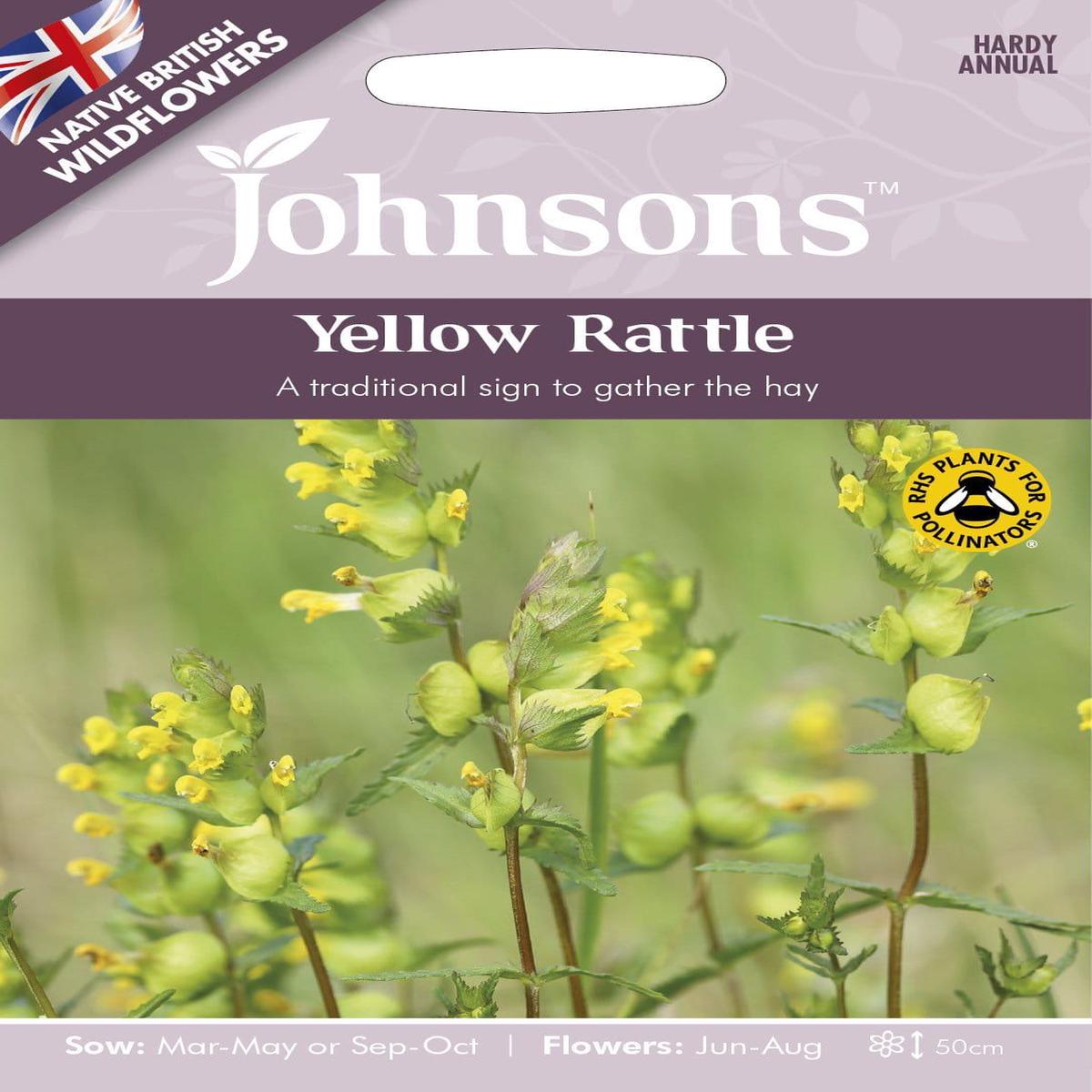 Johnson Seeds - Wild Flower - Yellow Rattle - 150 Seeds