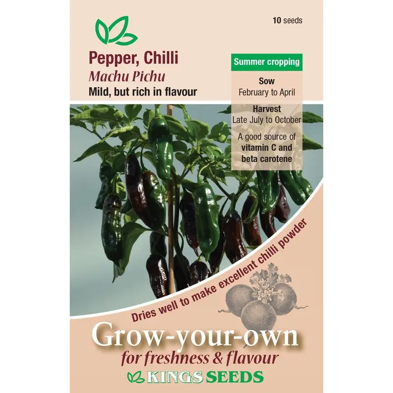Kings Seeds Pepper Chilli Machu Pichu Seeds