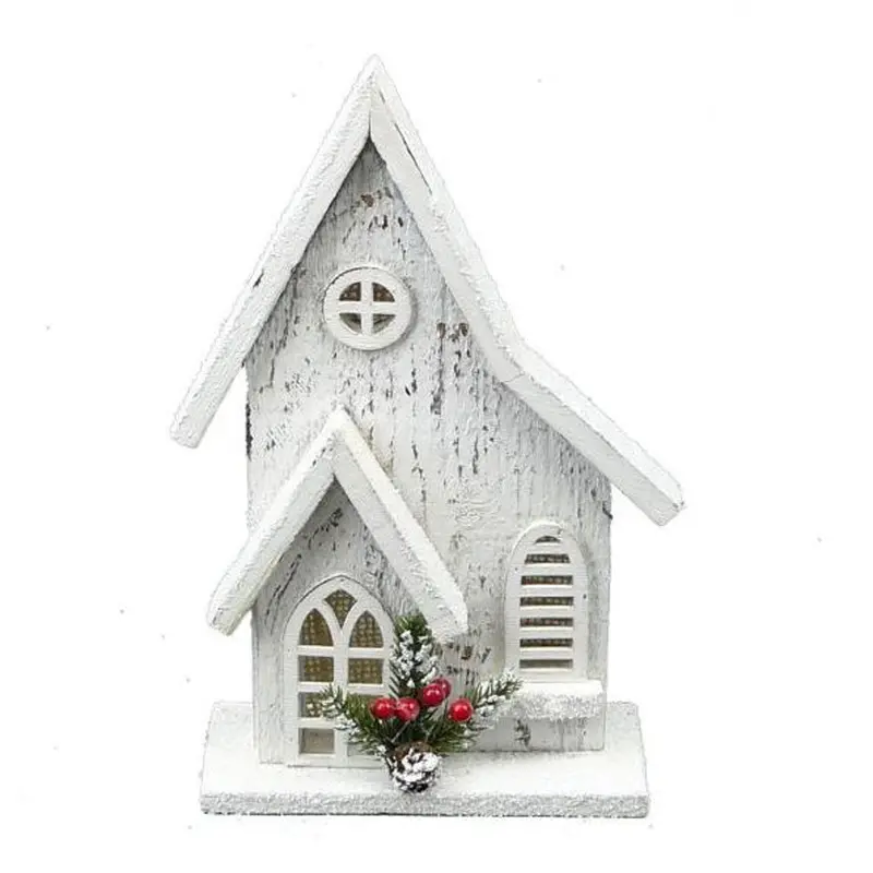 Liberty Floral, House w/White LED Lights, 11"