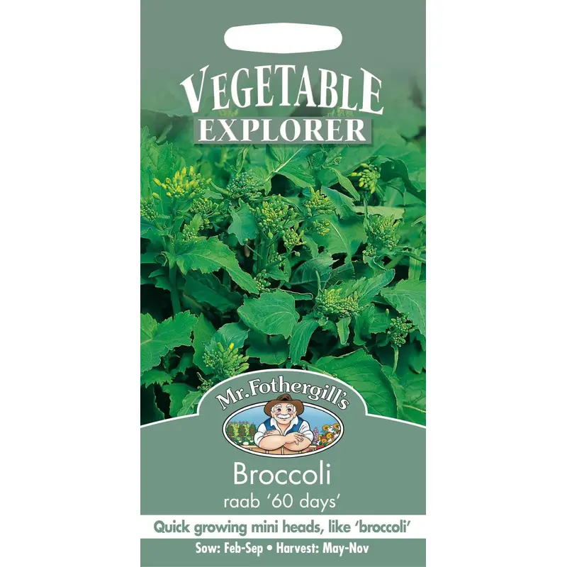 Mr Fothergills Broccoli Raab 60 Days 500 Seeds
