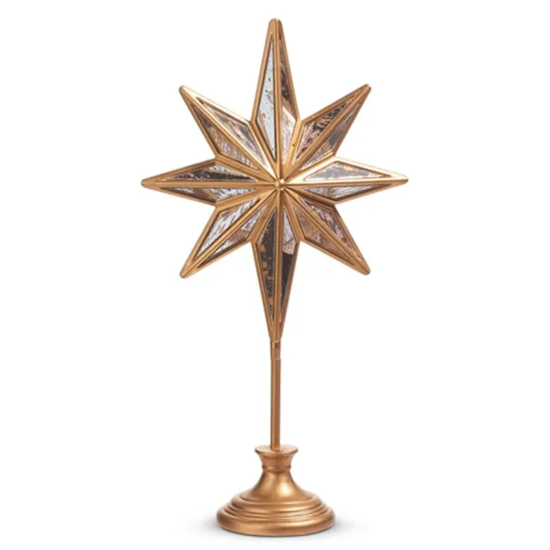 RAZ, Distressed Mirror Star on Base