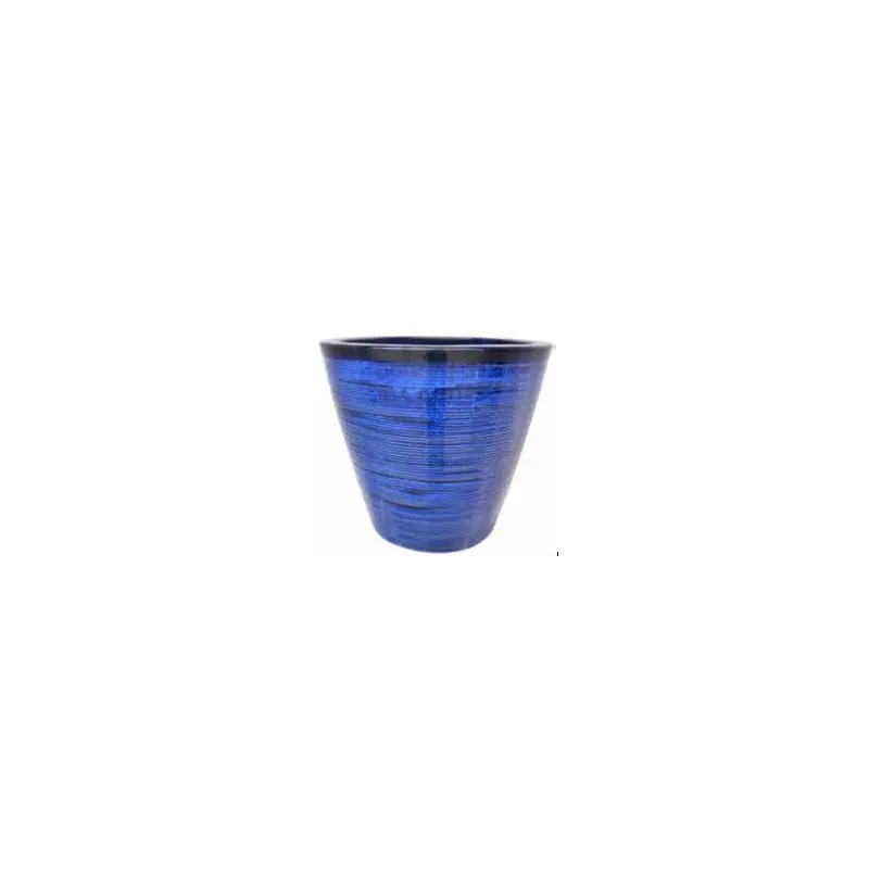 Round Spun Flare Ceramic Planter, Light Blue, 15.4 in.