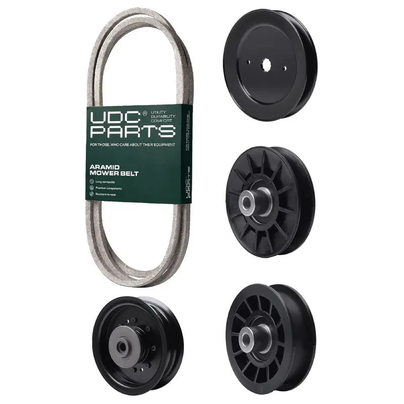 UDC Parts Mower Kit / Belt 140294 + Pulley 532129861 + Pulley 532194326 + Pulley 532194327 + Pulley 532196104 / Fits Husqvarna GT52XLS TS352