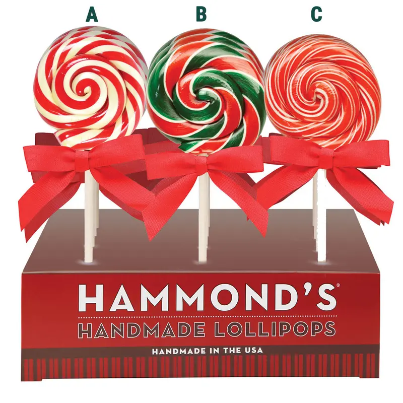 Hammond's Candies, Holiday Lollipops, Assorted and Sold Separately, 1oz.