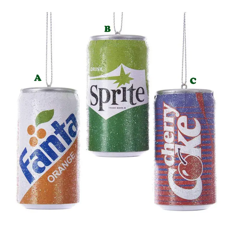 Kurt Adler Retro Soda Can Ornament