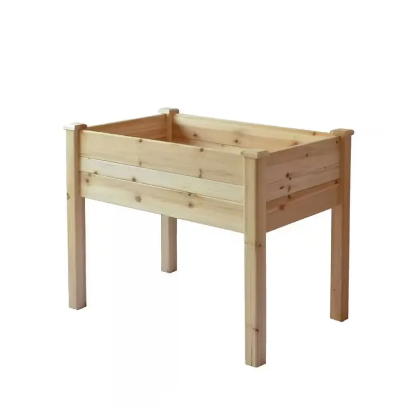 Master Gardner, Elevated Wooden Garden Planter Table