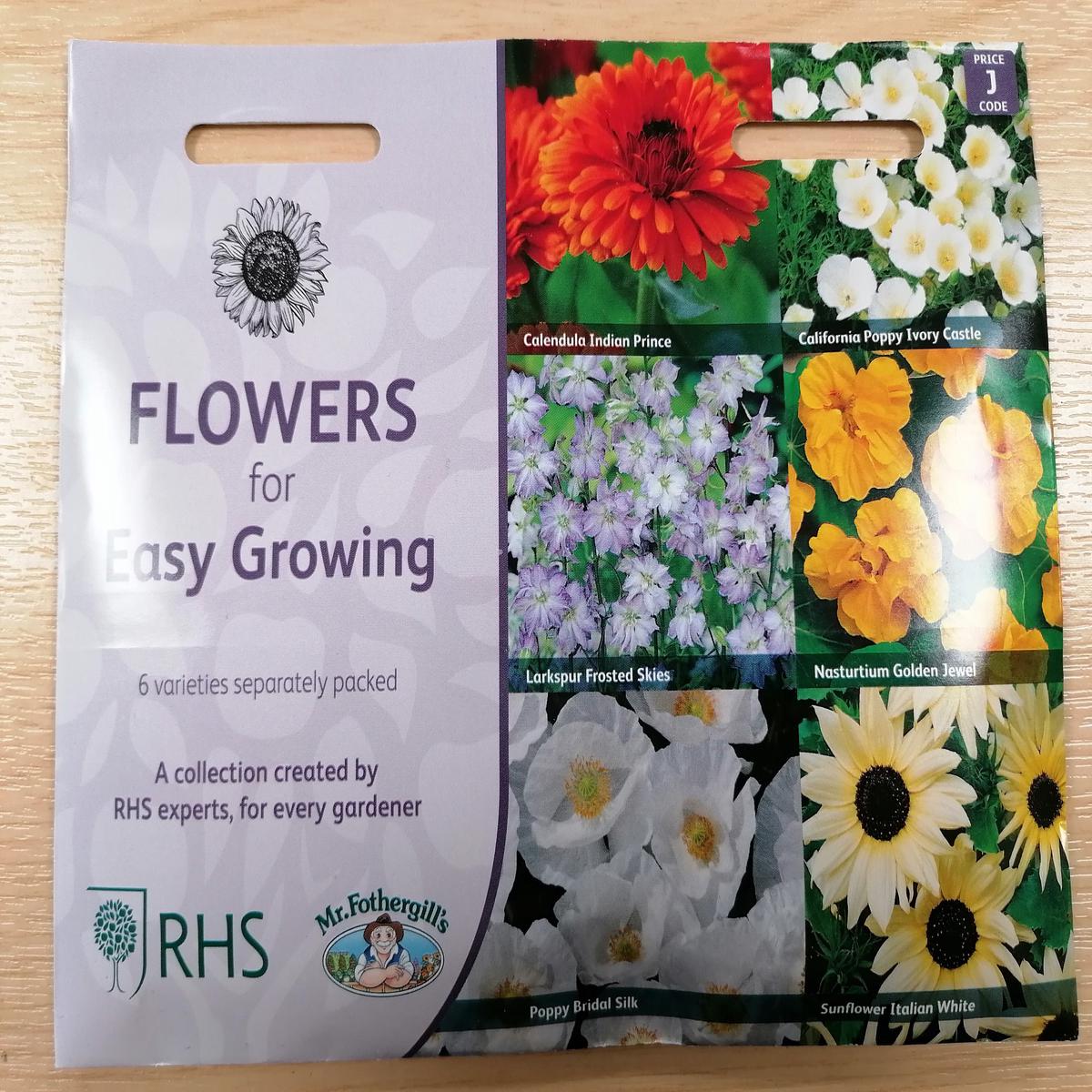 Mr Fothergills RHS Flowers For Easy Growing Collection - Seeds