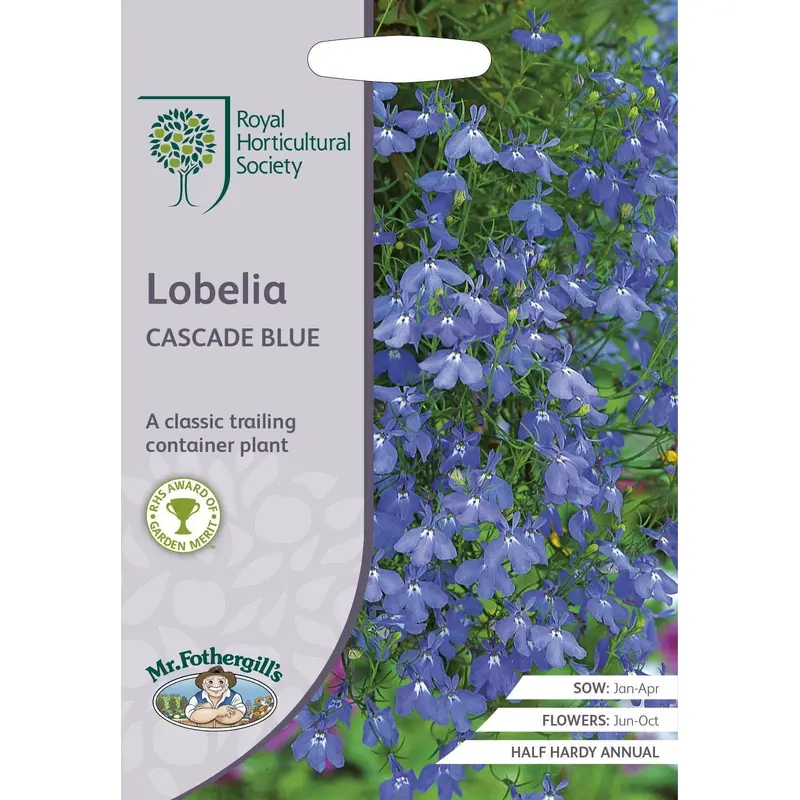Mr Fothergills RHS Lobelia Cascade Blue 2500 Seeds