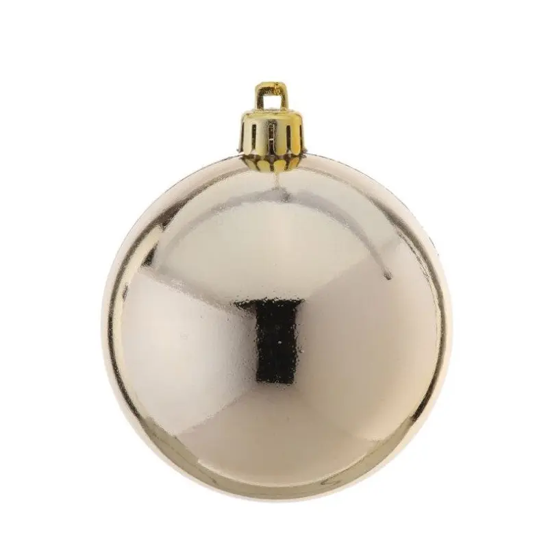 Regency International Shatterproof Boxed Ornaments, Shiny Gold, 80MM (6-Pack)