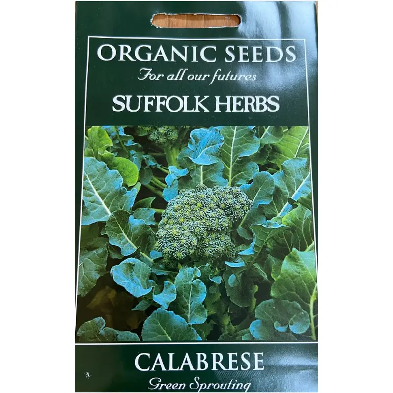 Suffolk Herbs Organic Calabrese Green Sprouting 150 Seeds