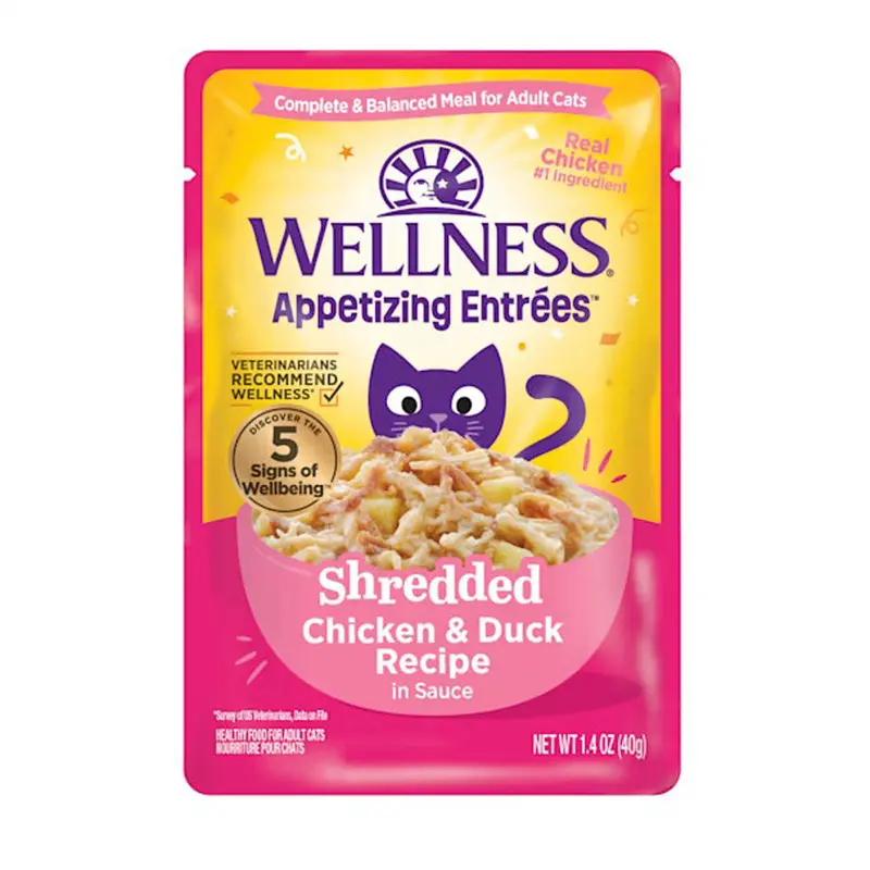 Wellness, Appetizing Entres Shredded Chicken/Duck in Sauce Recipe, 1.4 oz.
