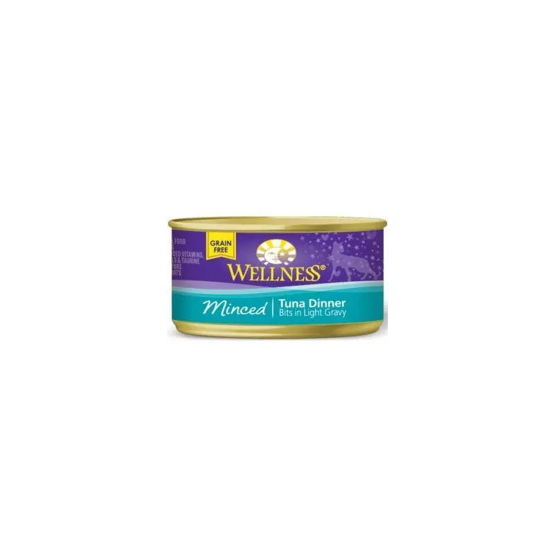 Wellness Minced Tuna Dinner Canned Cat Food, 3 oz.