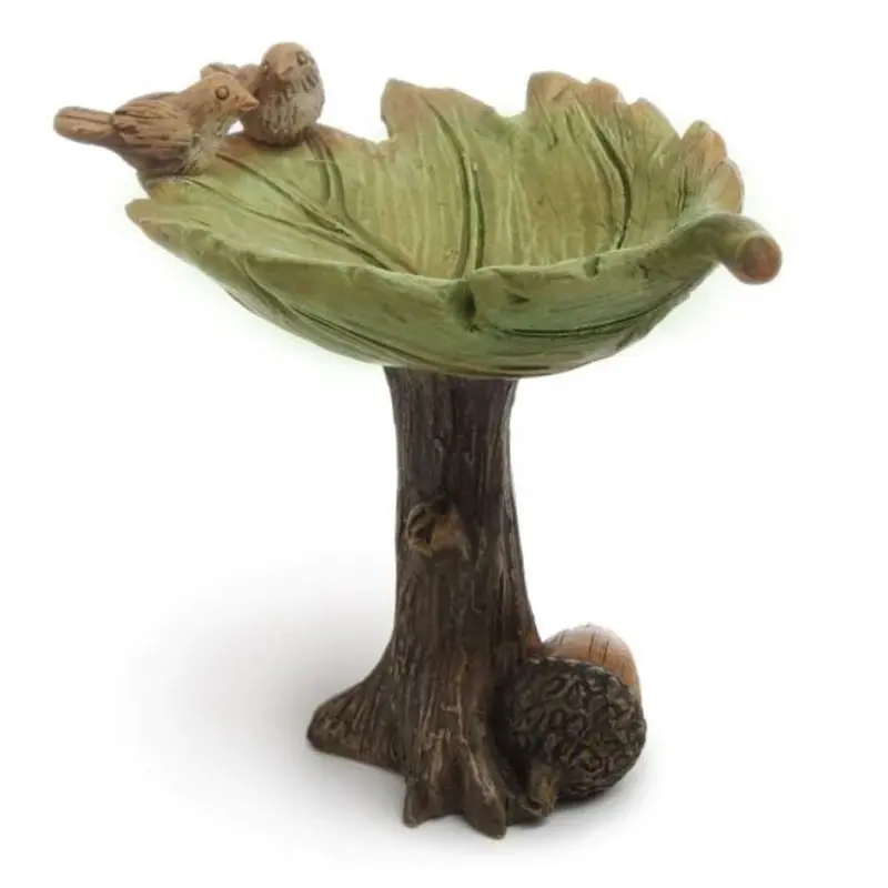 Woodland Knoll, Miniature Leaf Bird Bath