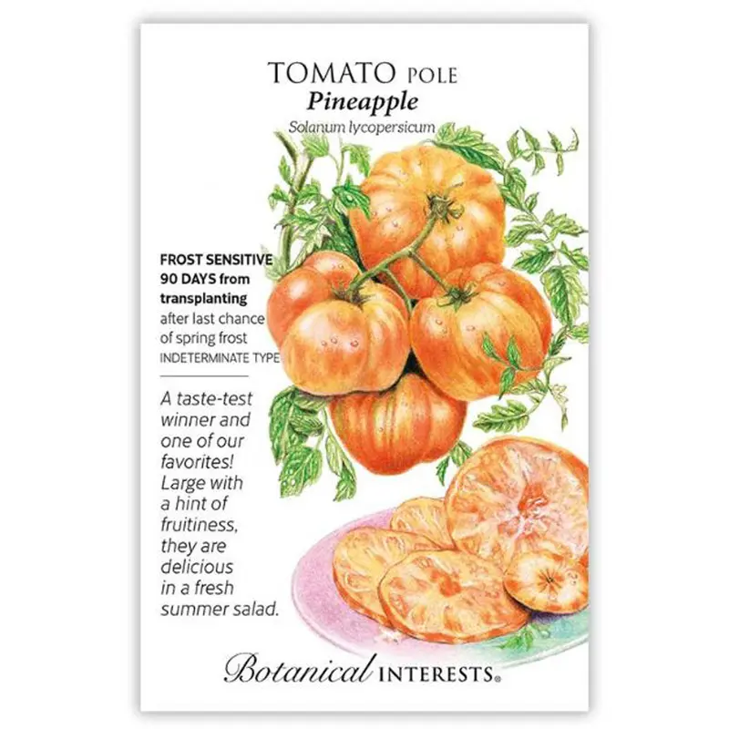 Botanical Interests, Tomato Pole, Pineapple