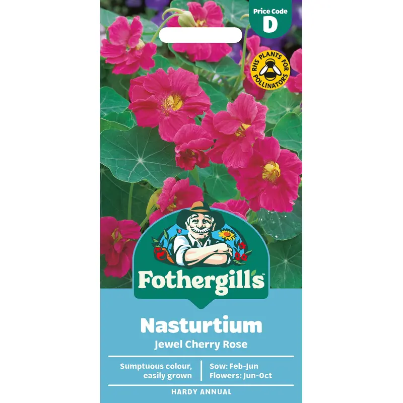 Fothergills Nasturtium Jewel Cherry Rose Seeds