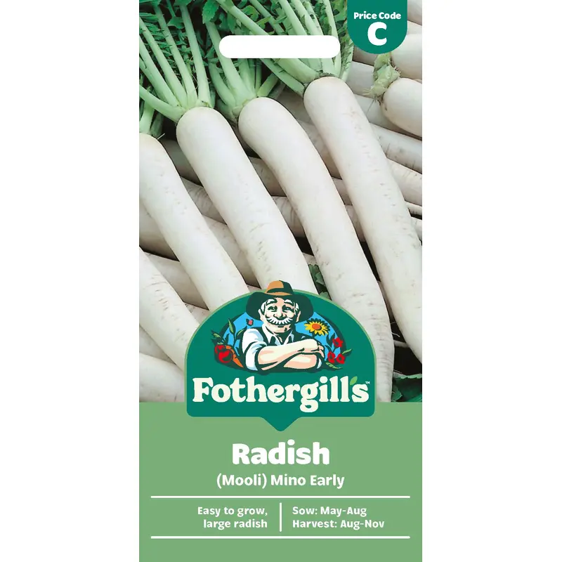 Fothergills Radish (Mooli) Mino Early Seeds