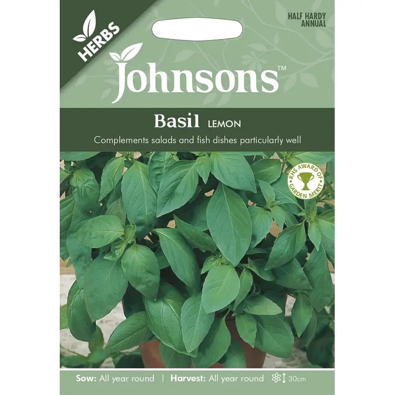 Johnsons Basil Lemon 300 Seeds