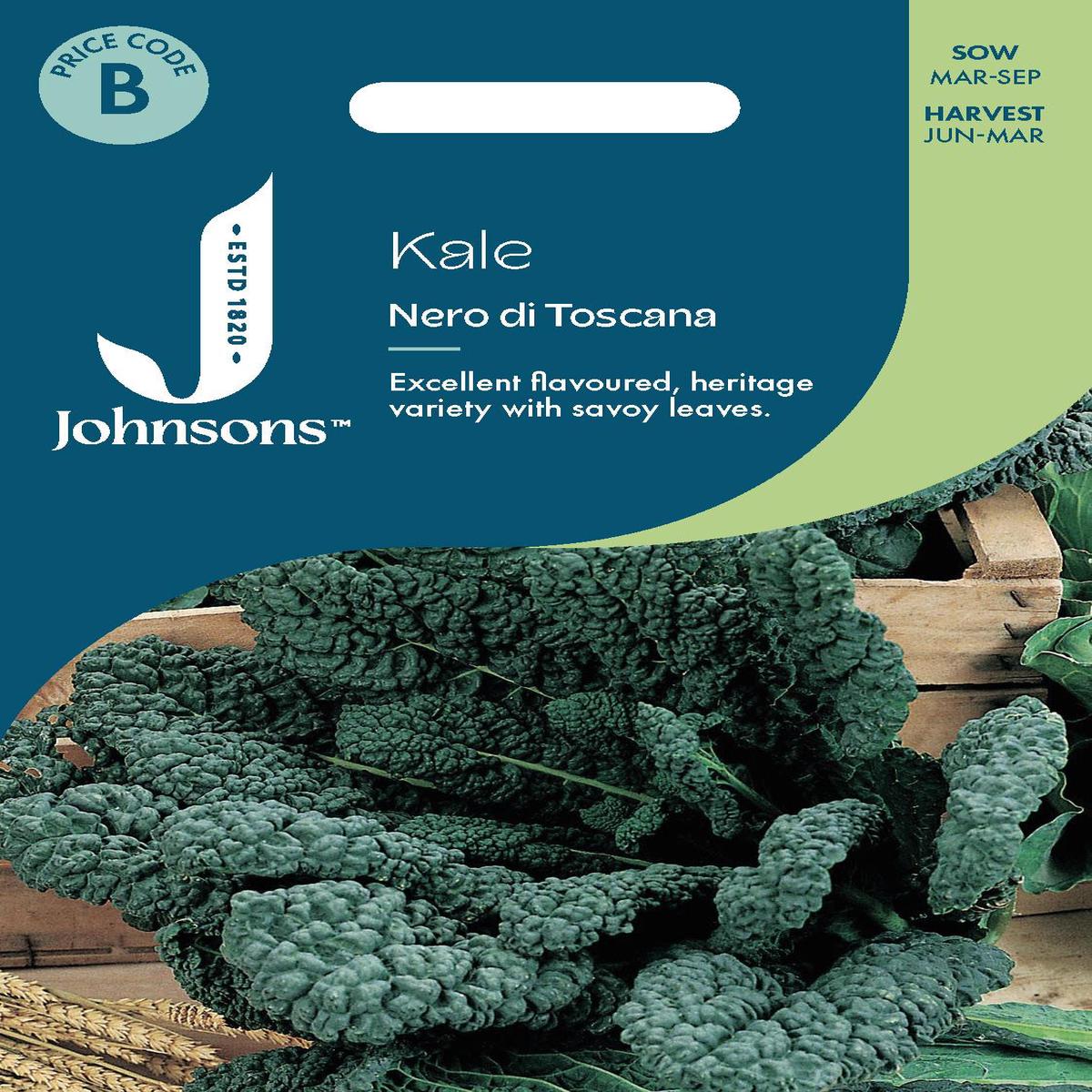 Johnsons - Kale Nero Di Toscana - 300 Seeds