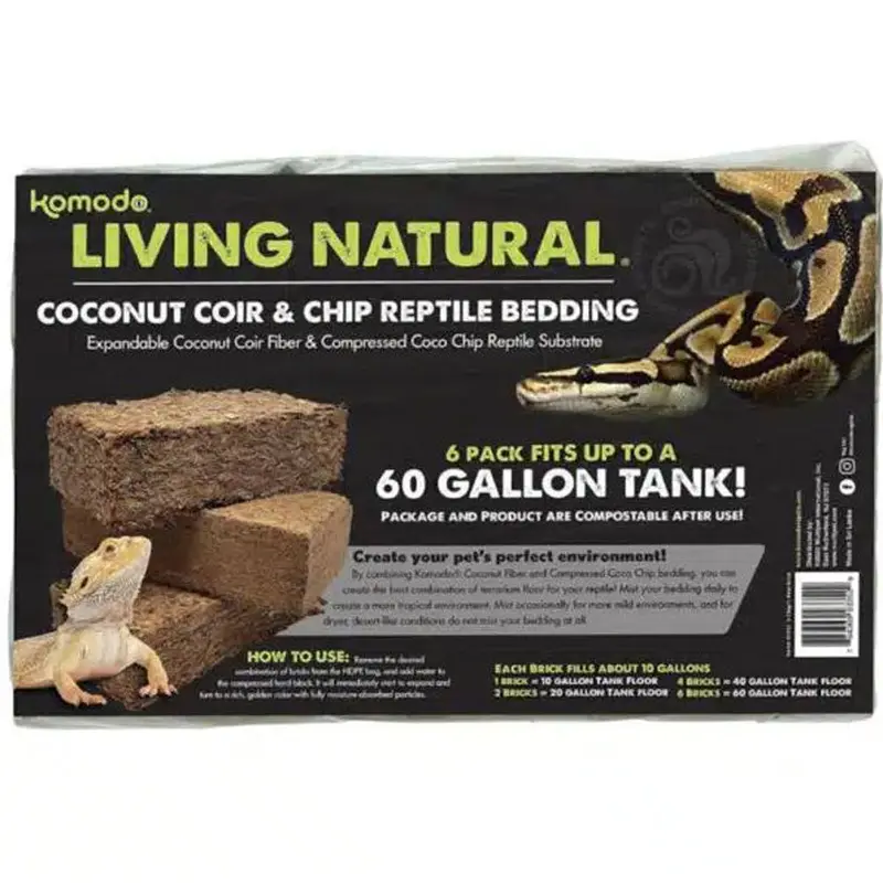 Komodo, Coconut Coir/Chip Brick, 20 Gal Tank
