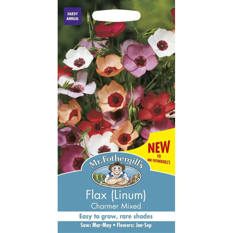 Mr Fothergills Flax (Linum) Charmer Mix 100 Seeds