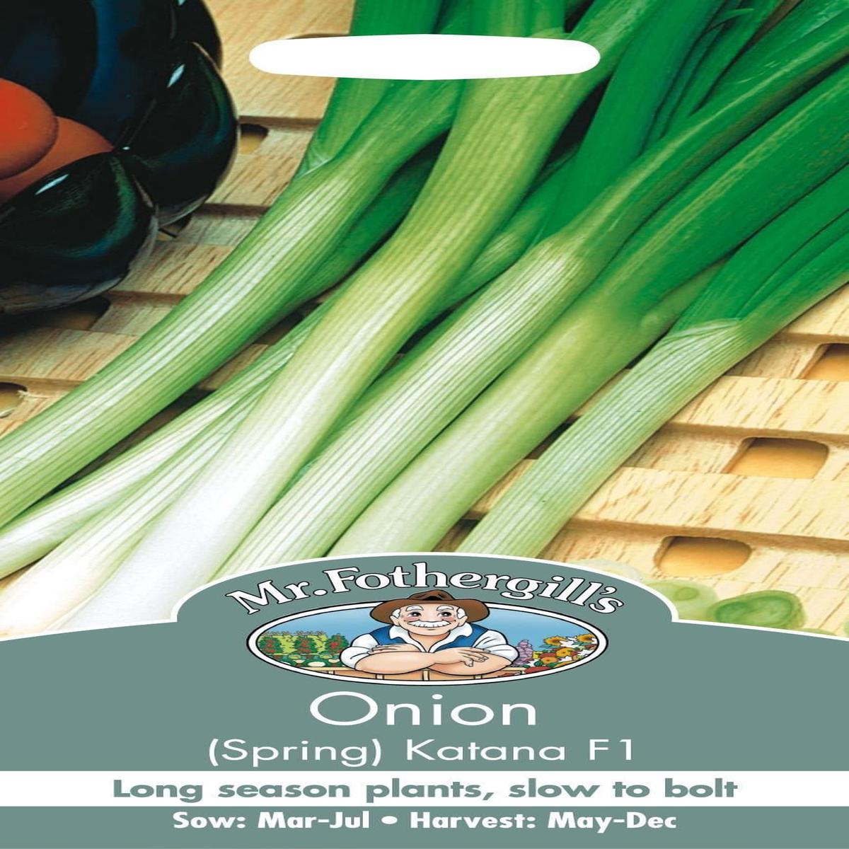 Mr Fothergills Spring Onion Katana F1 250 Seeds