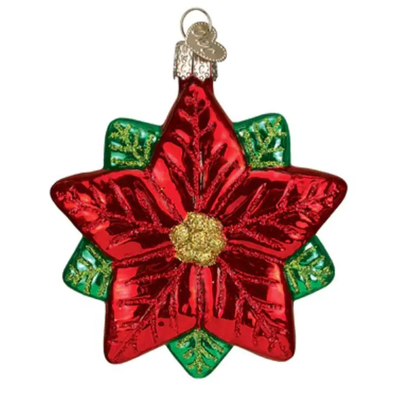 Old World Christmas, Poinsettia Star Ornament