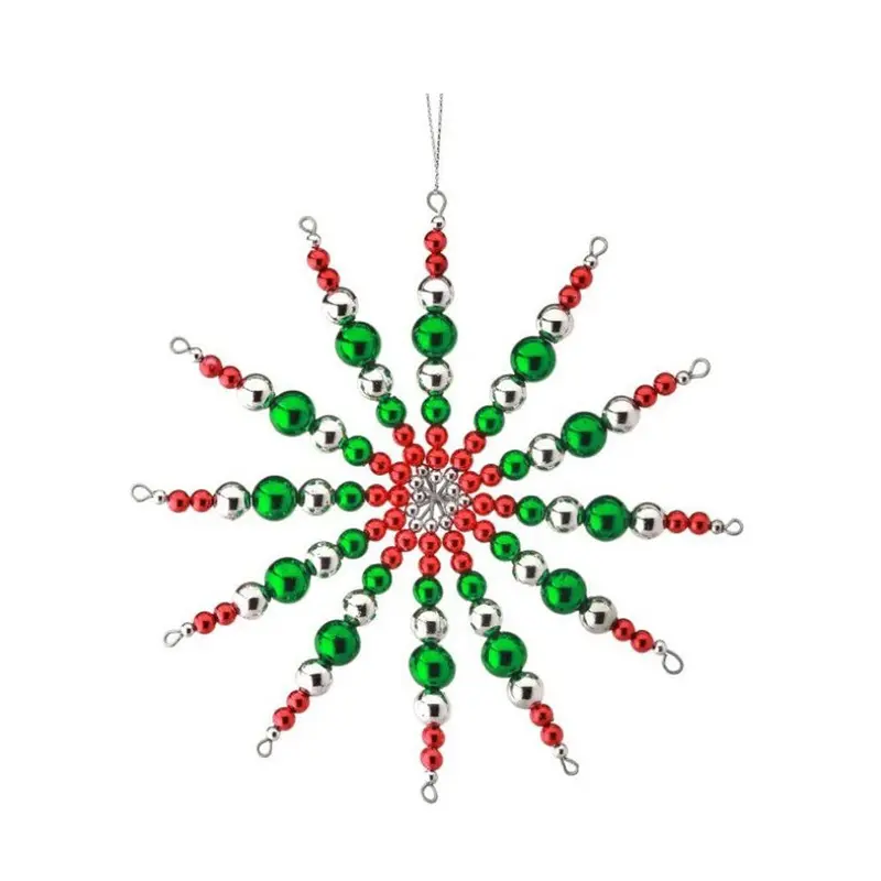 Regency, 6'' Bead Retro Starburst Ornament, Assorted